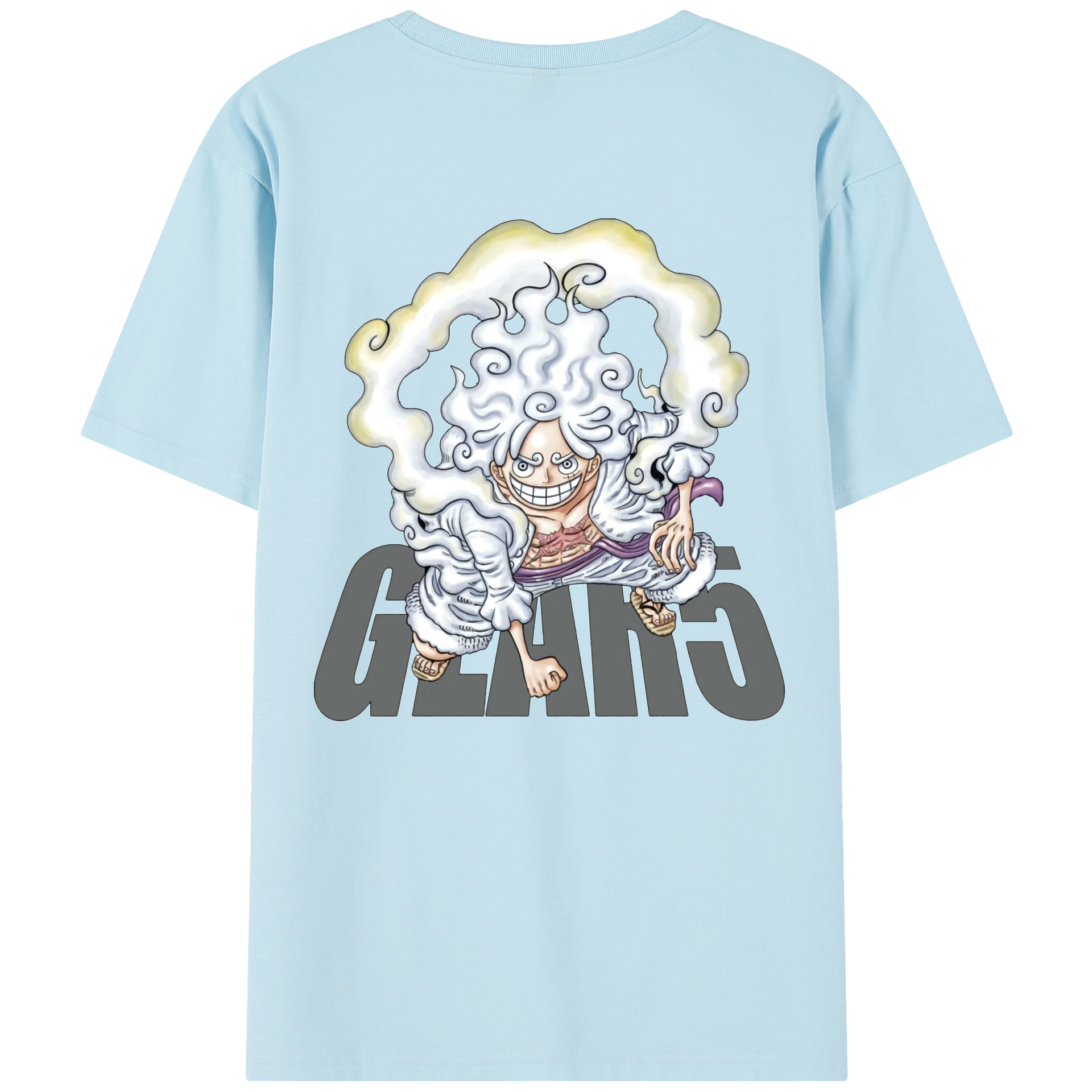 ワンピース モンキー・D・ルフィ ONE PIECE Monkey D. Luffy 綿100％半袖Tシャツ（背面プリント）